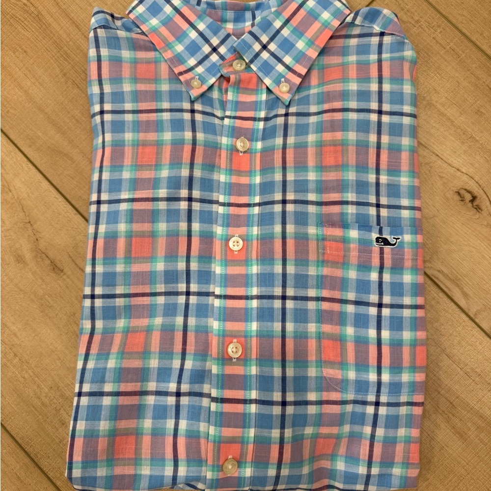 Vineyard Vines Men's Multicolor Plaid Shirt